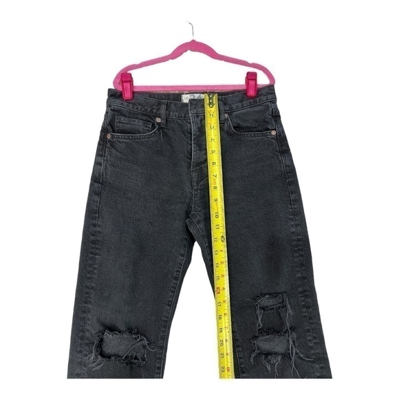 Free People Bren Boyfriend Jeans - Black Magic - Size 24 Button fly - Picture 11 of 15